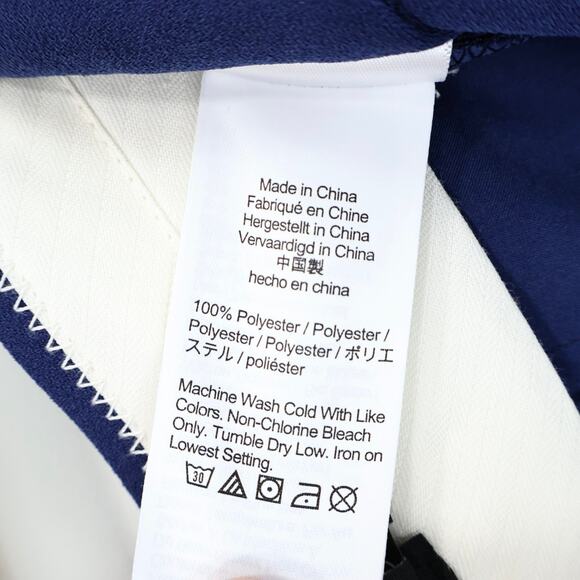 J.Crew Wide-Leg Essential Trouser Dress Pant In City Crepe Navy Blue Size 0 - Picture 8 of 8